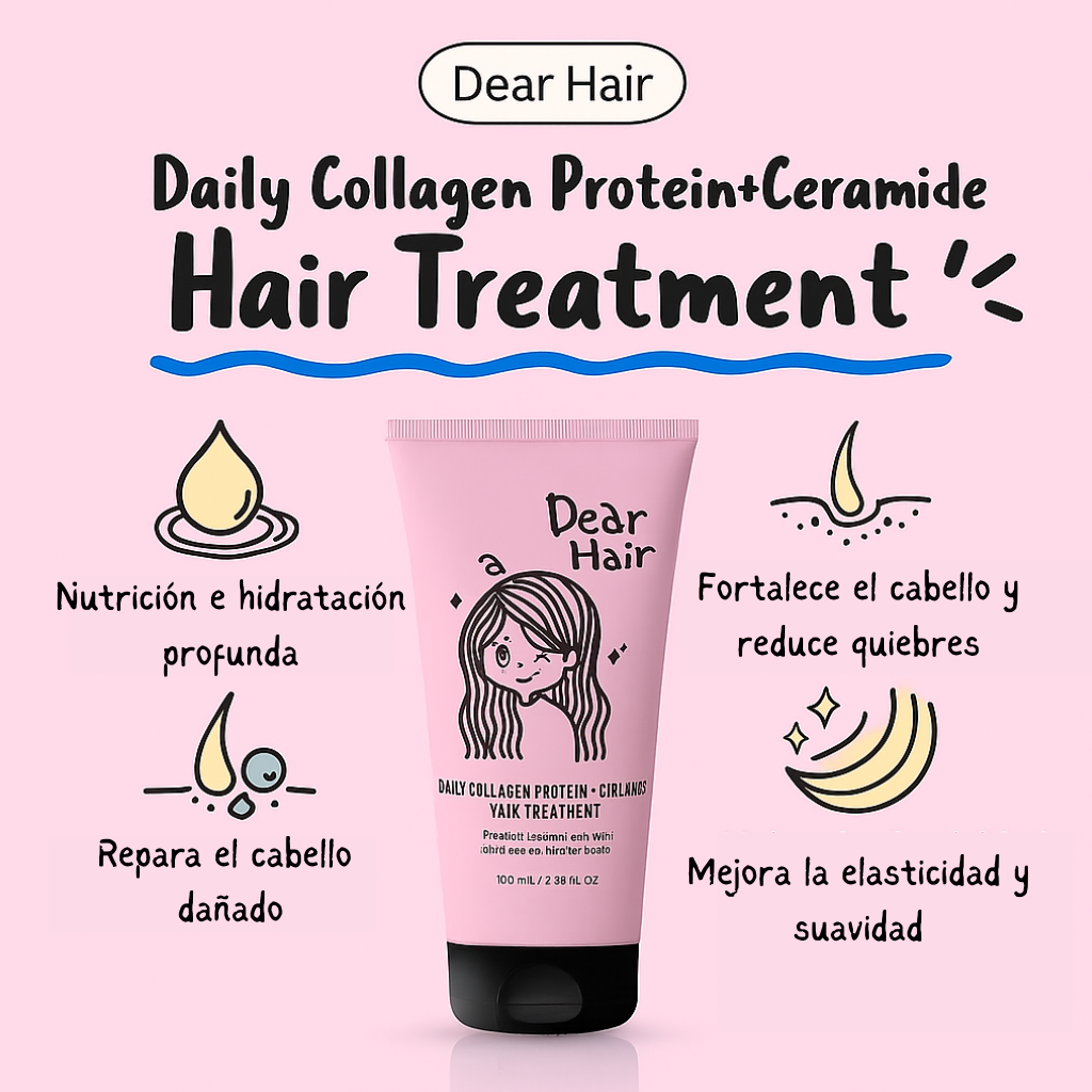 Daily Collagen Protein + Ceramide Hair Treatment - Dear Hair
